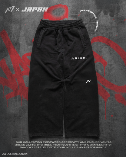 Demonic Blade Streetwear Washed Baggy Joggers-IYAMIUIO