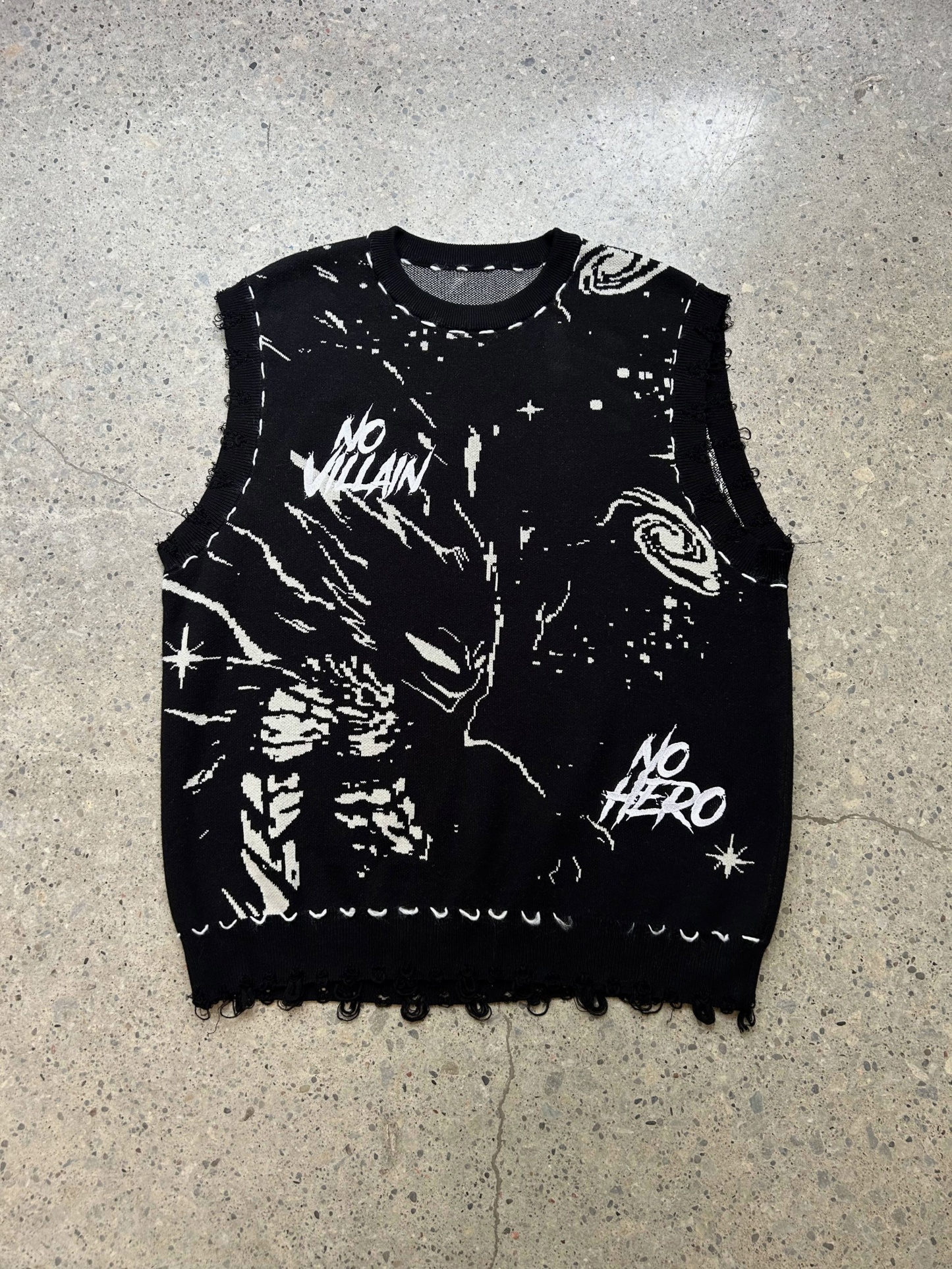 "Main Villain" Knit Vest-IYAMIUIO