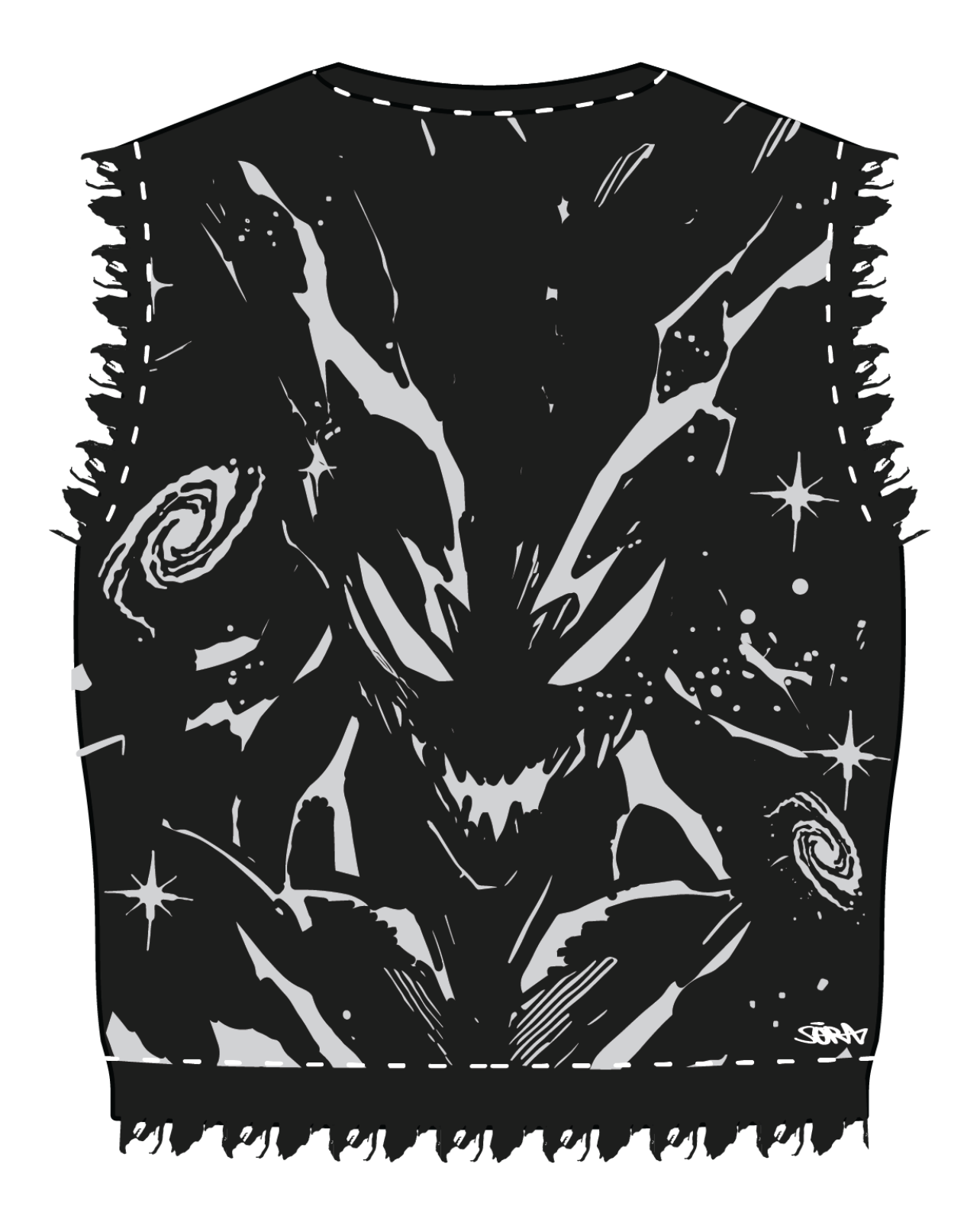 "Main Villain" Knit Vest-IYAMIUIO