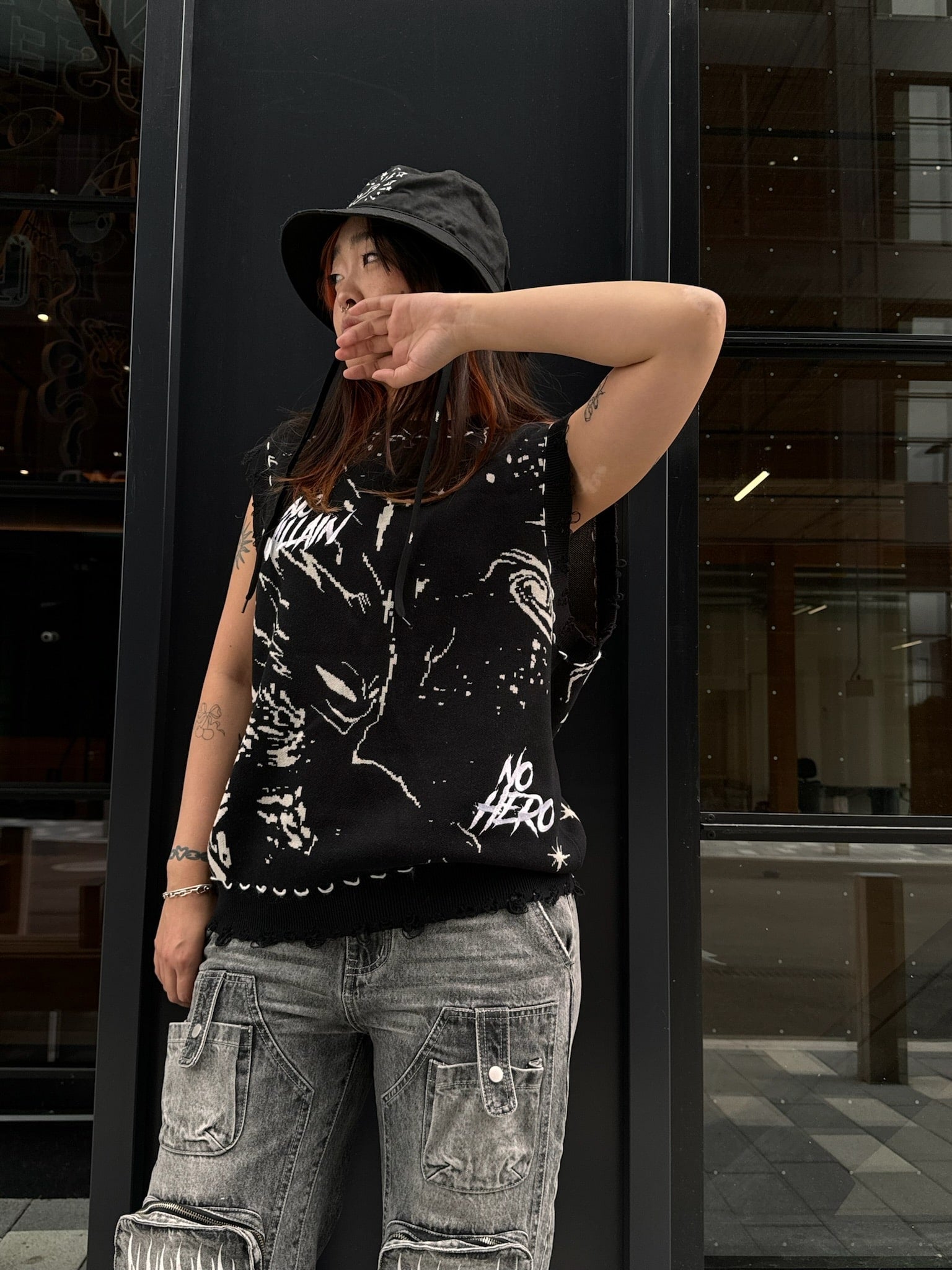 "Main Villain" Knit Vest-IYAMIUIO