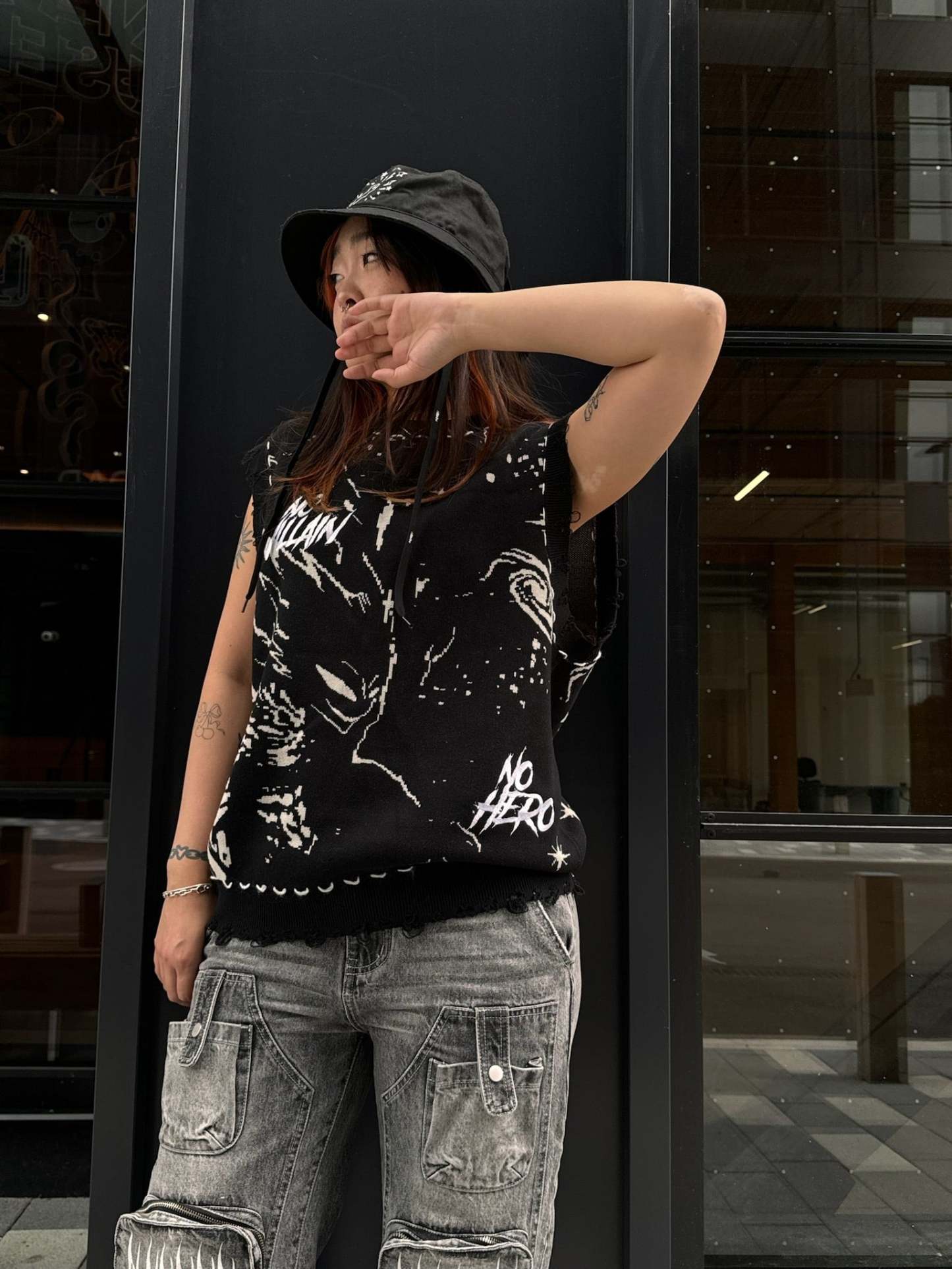 "Main Villain" Knit Vest-IYAMIUIO