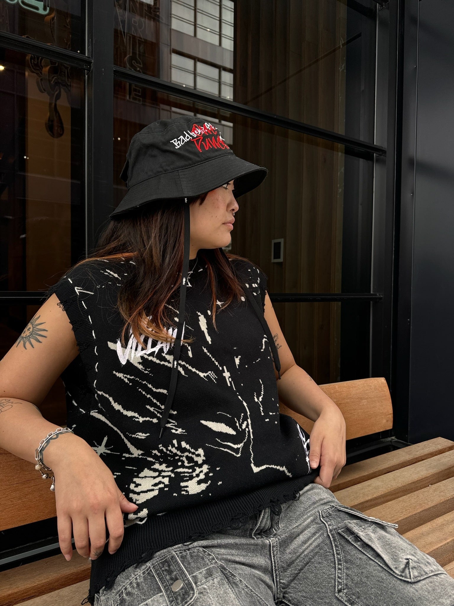 "Main Villain" Knit Vest-IYAMIUIO