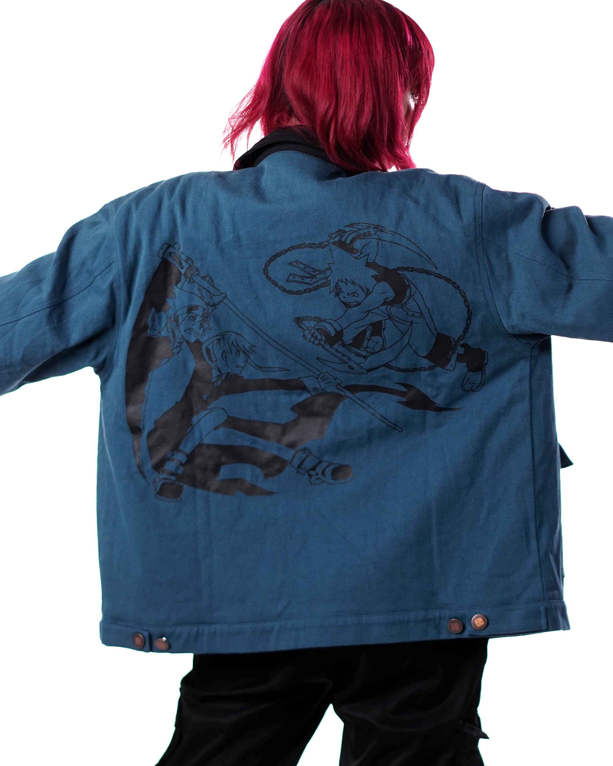 Soul Eater - Friendly Fire Denim Jacket - Tier 1-IYAMIUIO