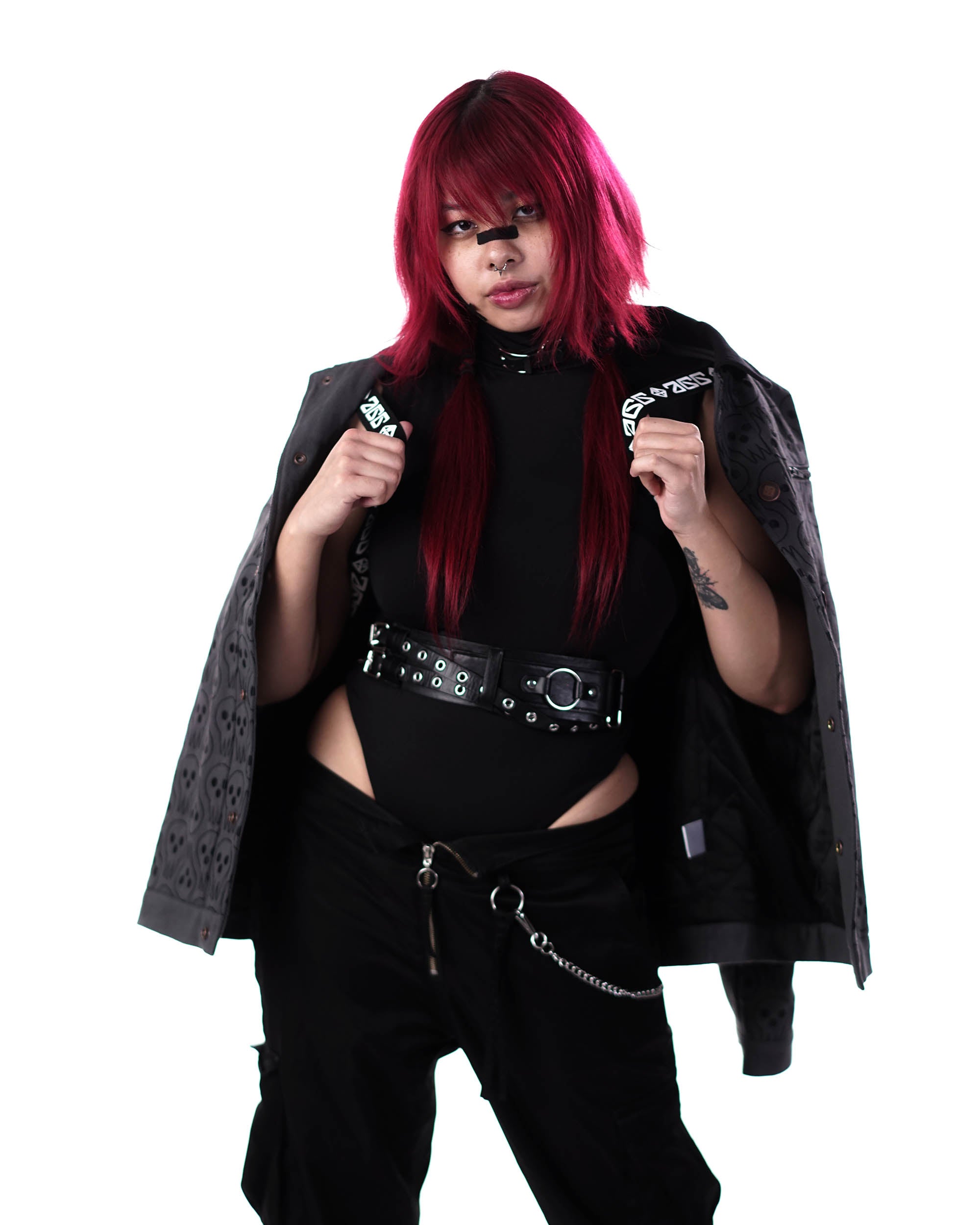 Soul Eater - Lord Death Pattern Denim Jacket - Tier 1-IYAMIUIO