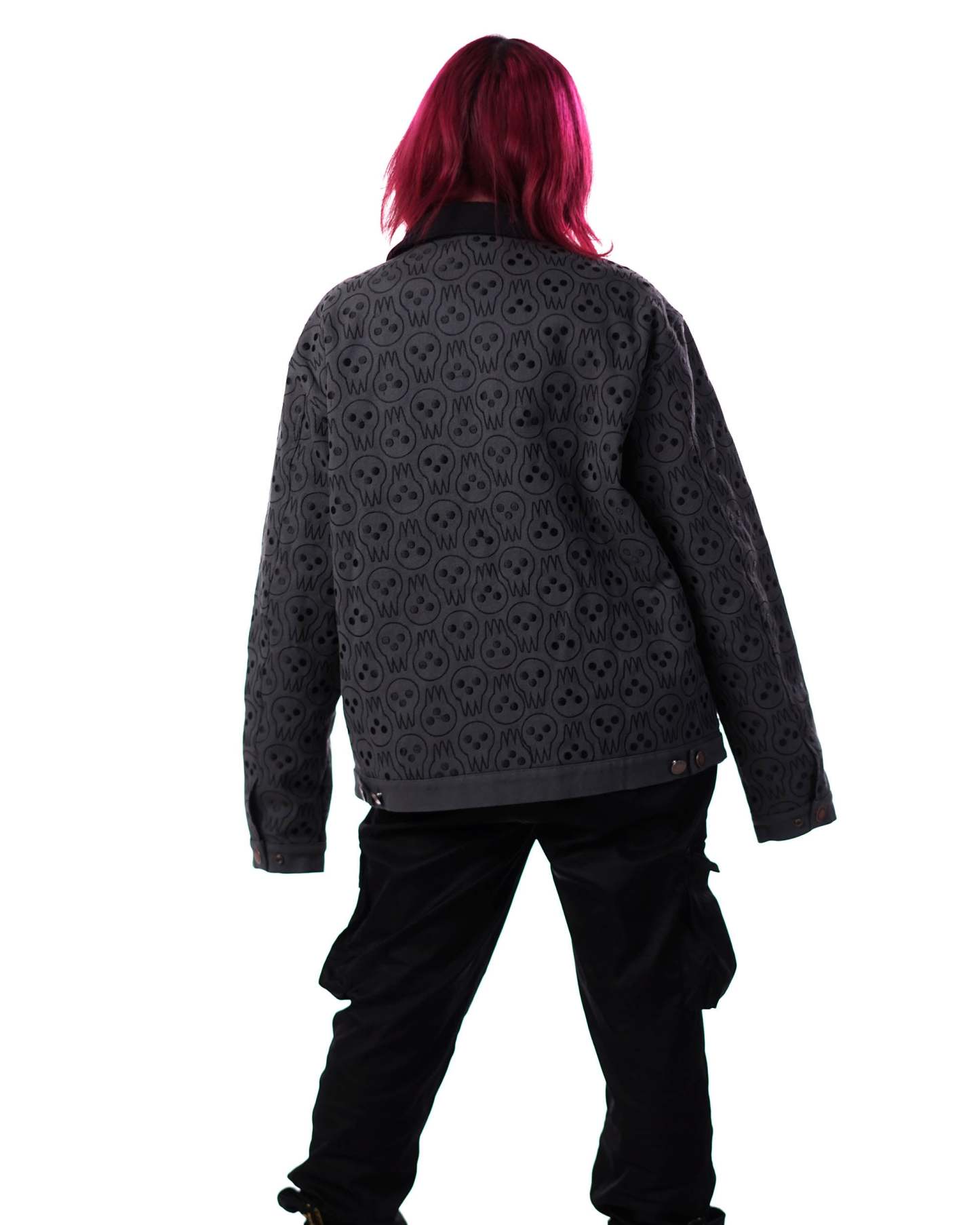 Soul Eater - Lord Death Pattern Denim Jacket - Tier 1-IYAMIUIO