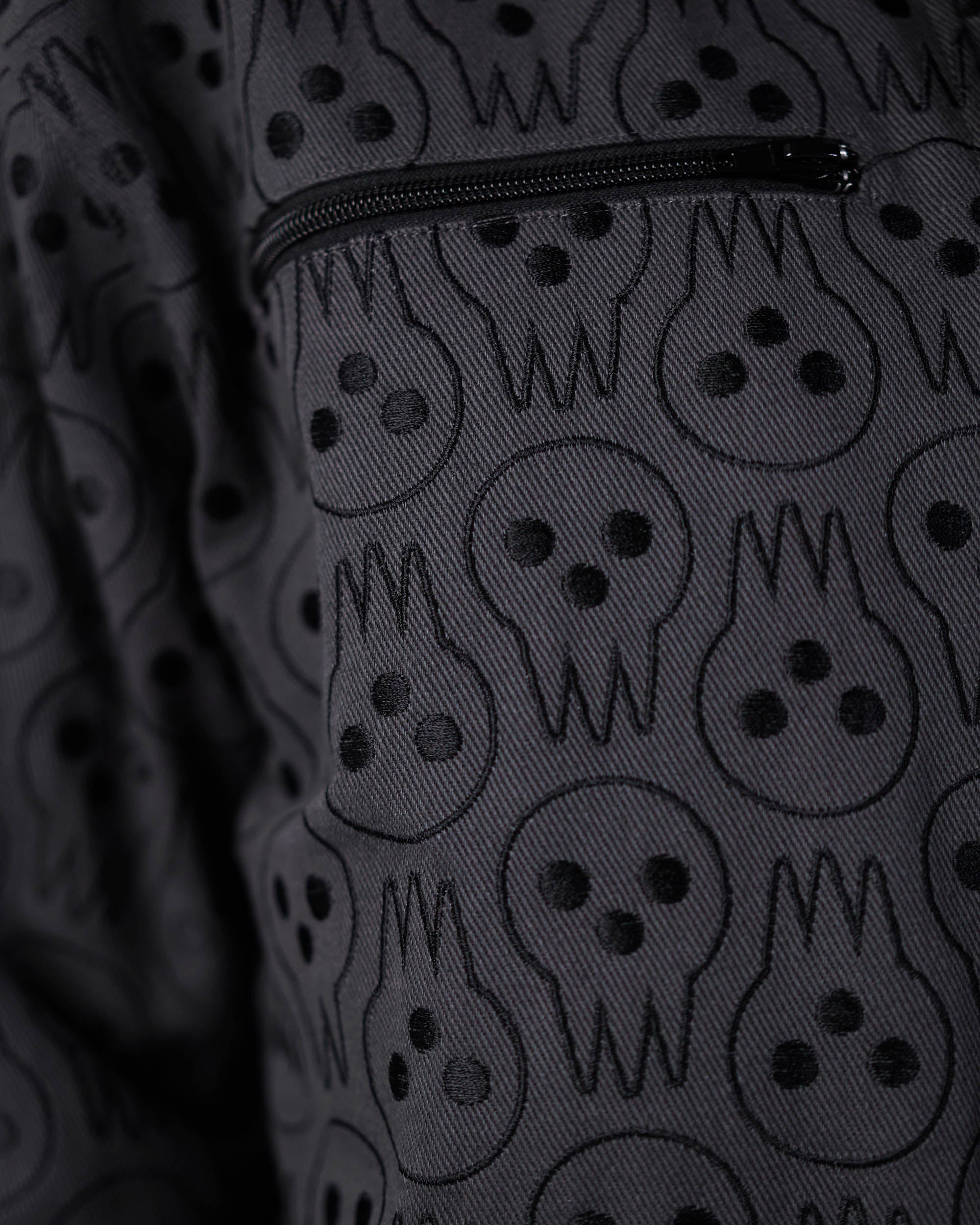 Soul Eater - Lord Death Pattern Denim Jacket - Tier 1-IYAMIUIO