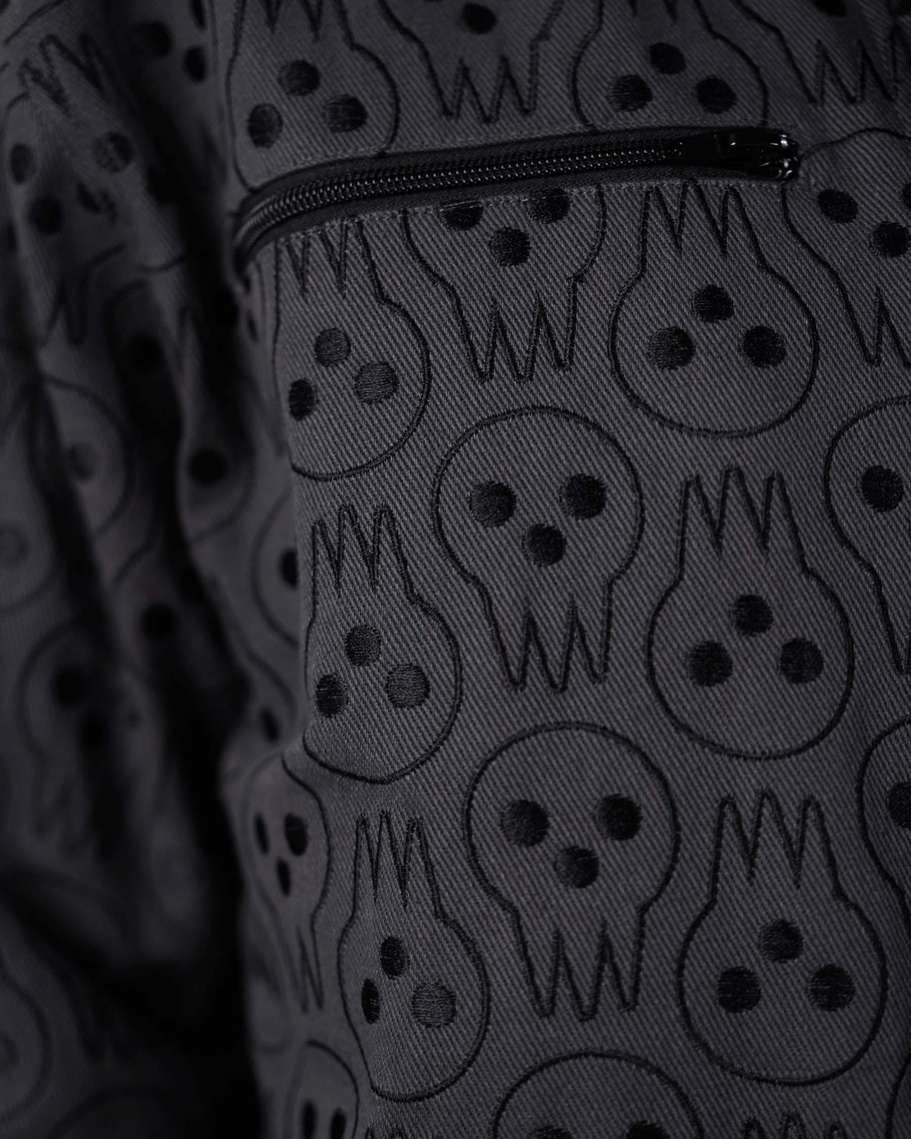 Soul Eater - Lord Death Pattern Denim Jacket - Tier 1-IYAMIUIO