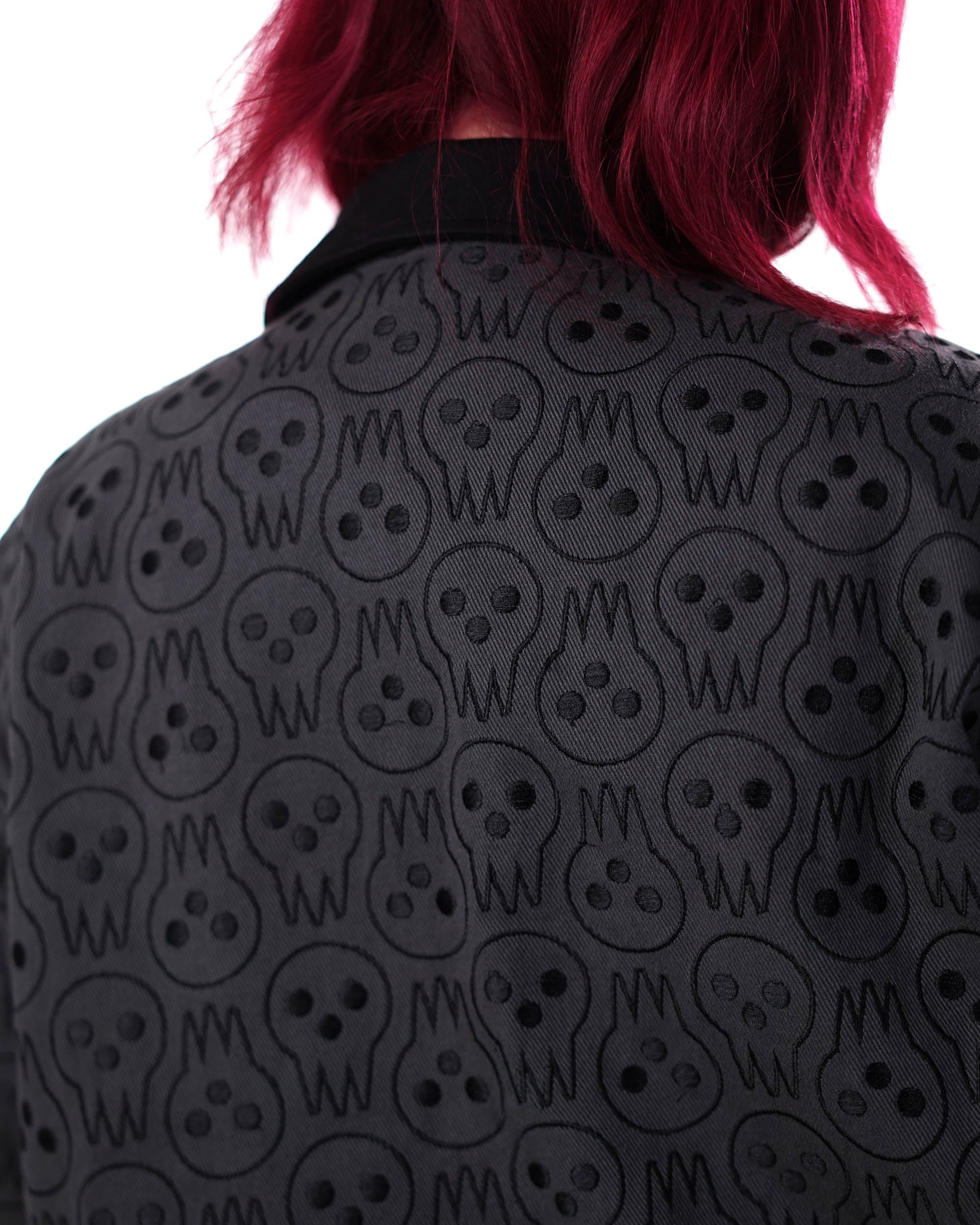 Soul Eater - Lord Death Pattern Denim Jacket - Tier 1-IYAMIUIO