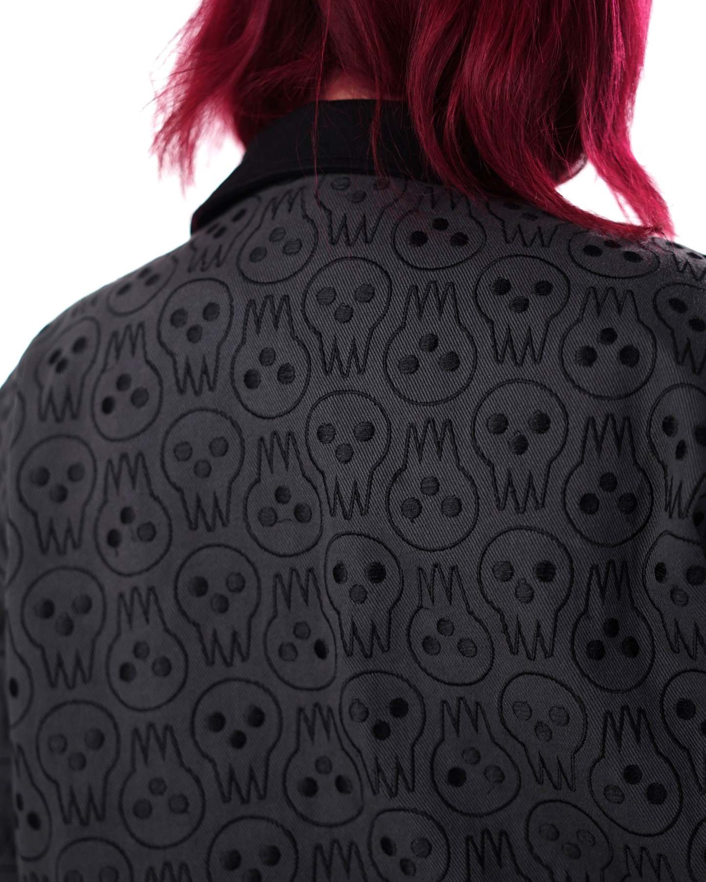 Soul Eater - Lord Death Pattern Denim Jacket - Tier 1-IYAMIUIO