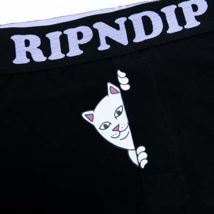 Peek A Nermal Boxers (Black)-IYAMIUIO