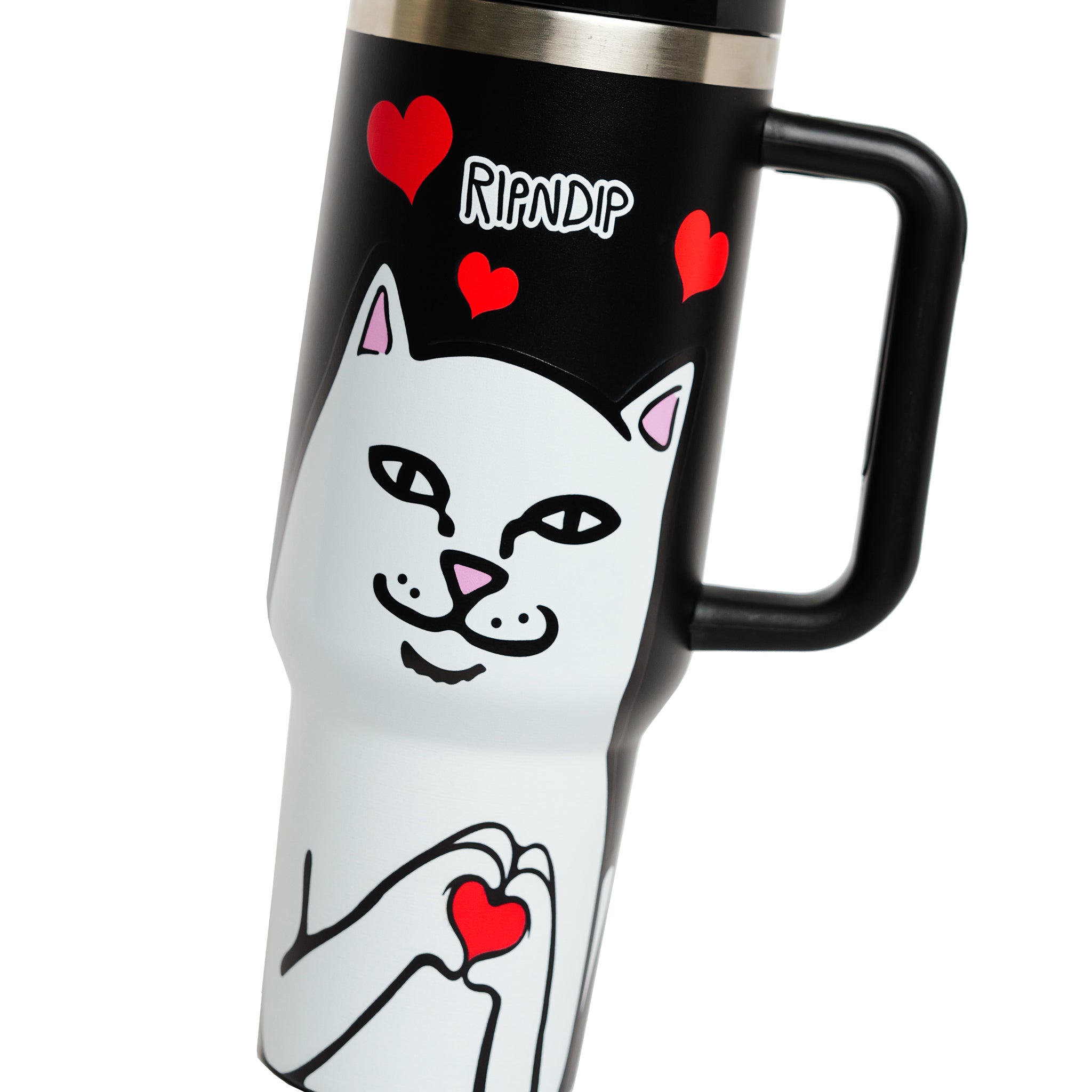 Nermal Loves Tumbler (Black)-IYAMIUIO
