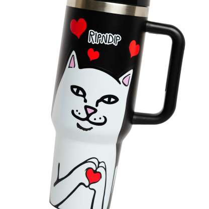 Nermal Loves Tumbler (Black)-IYAMIUIO