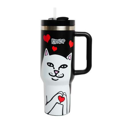 Nermal Loves Tumbler (Black)-IYAMIUIO