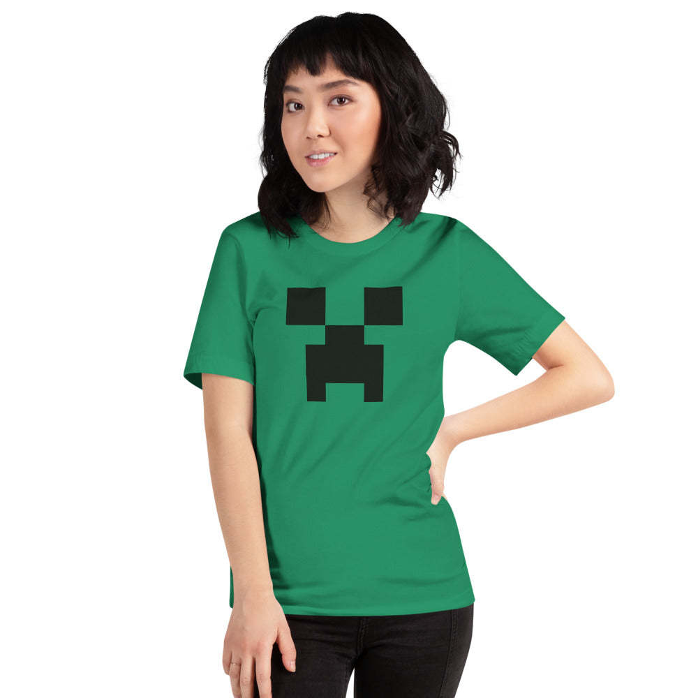 Minecraft Creeper Big Face Adult T-Shirt