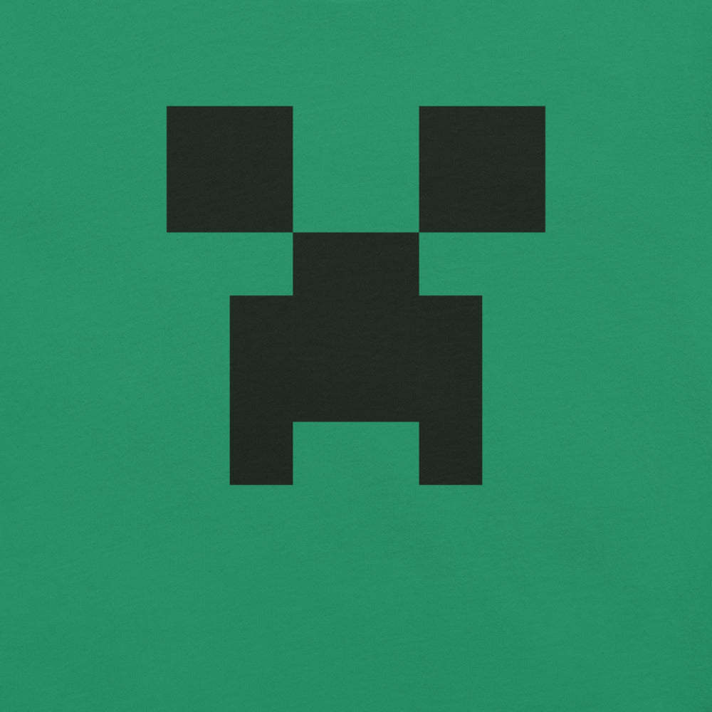 Minecraft Creeper Big Face Adult T-Shirt