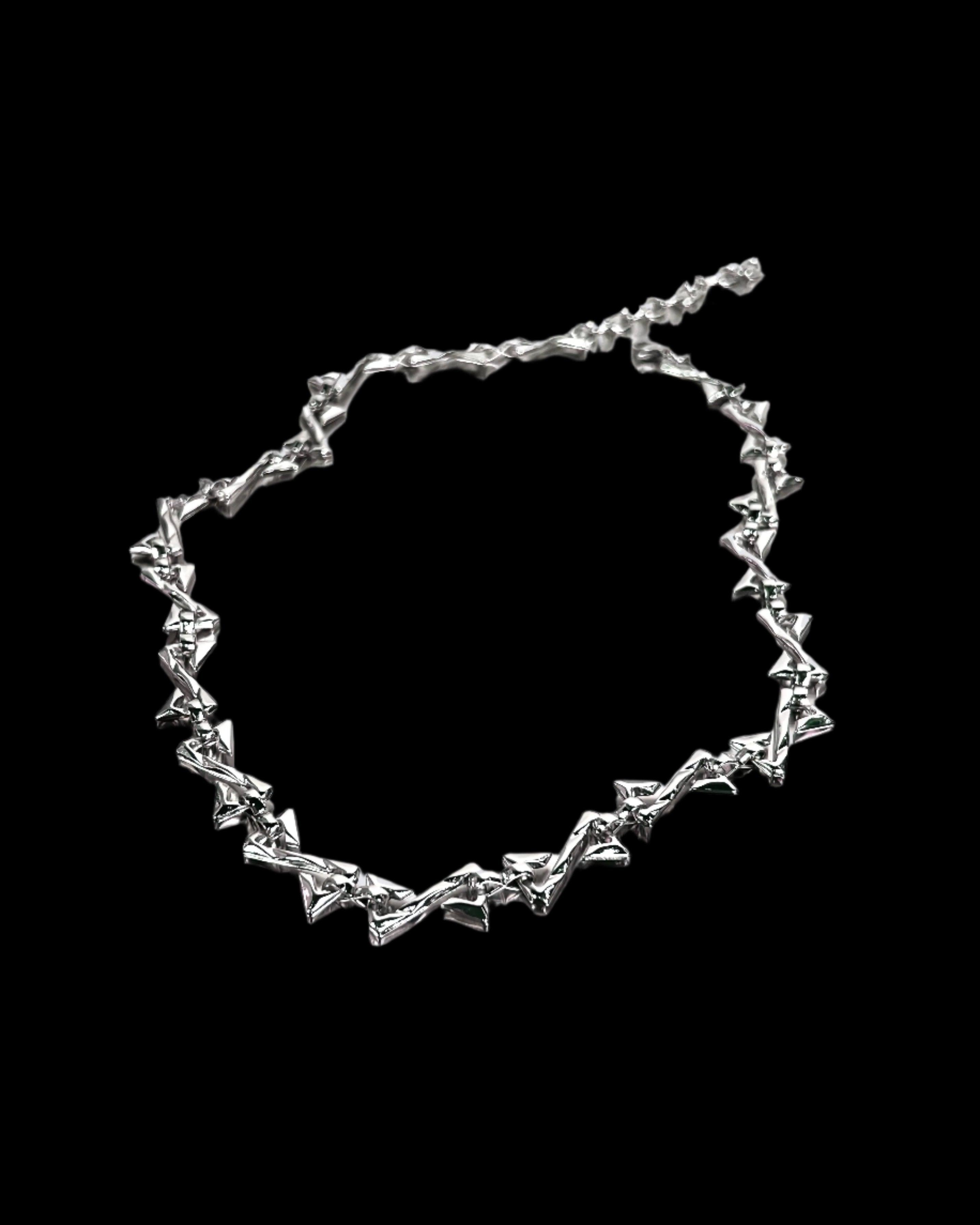 Unregular Twisted Hip-Hop Braided Necklace