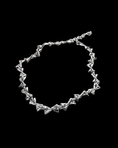 Unregular Twisted Hip-Hop Braided Necklace