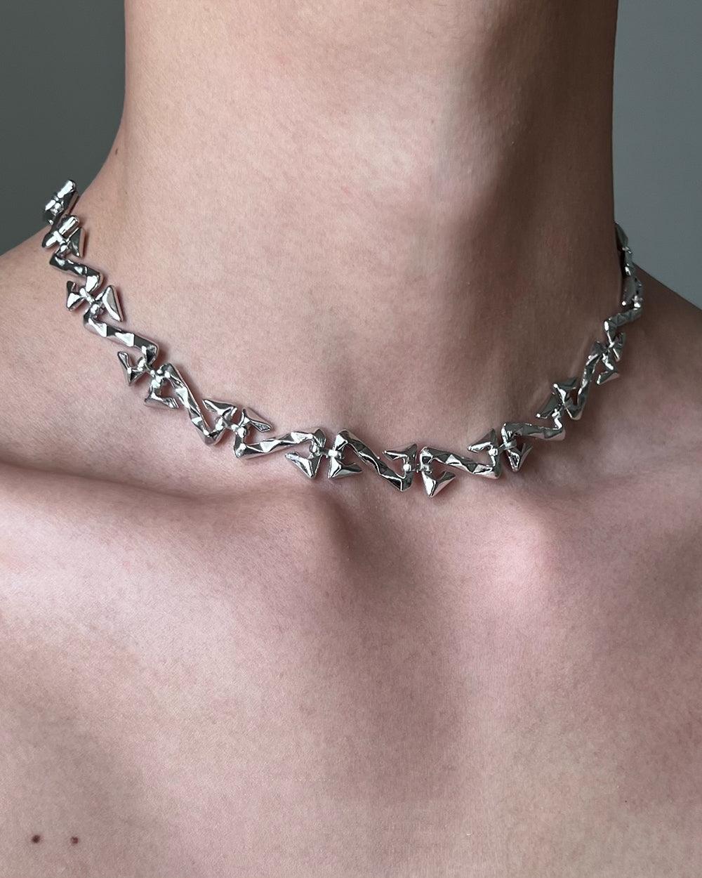 Unregular Twisted Hip-Hop Braided Necklace