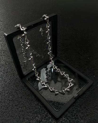 Unregular Twisted Hip-Hop Braided Necklace