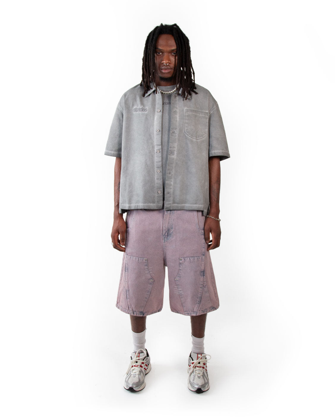 Ranger Shirt Grey Oil Wash-IYAMIUIO