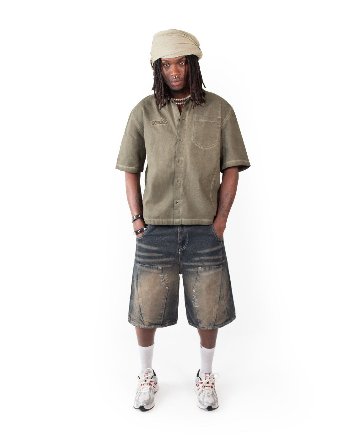 Ranger Shirt Olive Oil Wash-IYAMIUIO