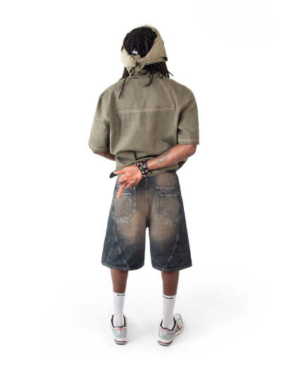 Ranger Shirt Olive Oil Wash-IYAMIUIO