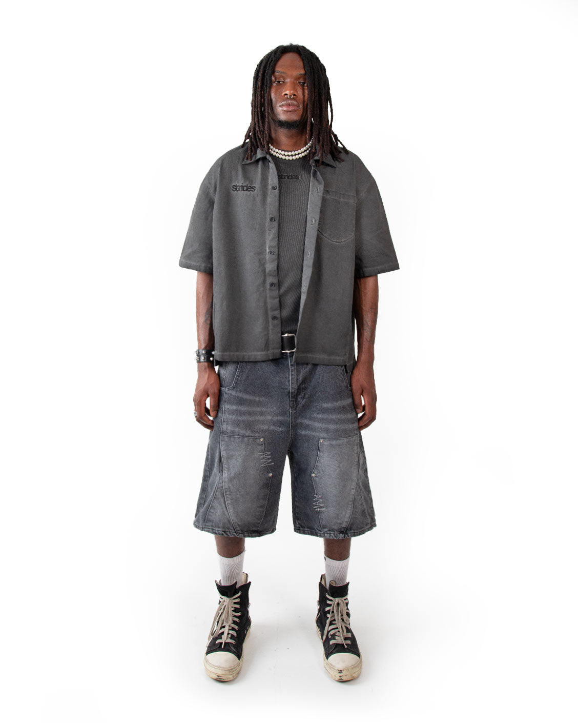 Ranger Shirt Black Oil Wash-IYAMIUIO