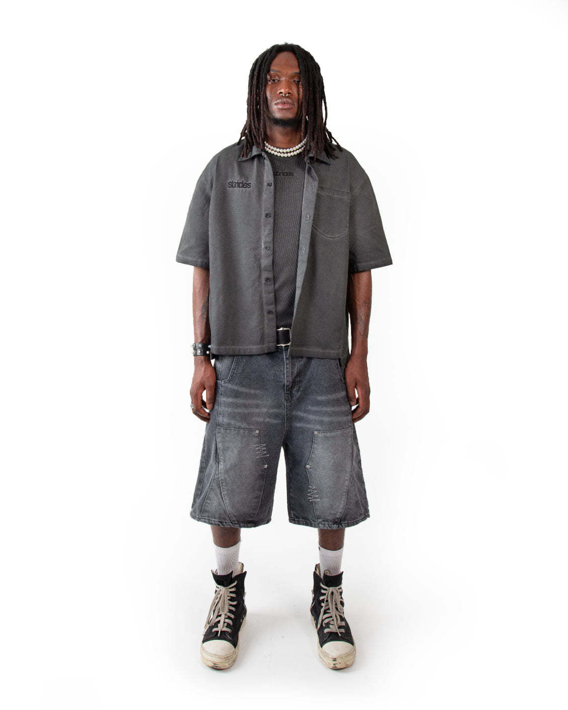 Ranger Shirt Black Oil Wash-IYAMIUIO