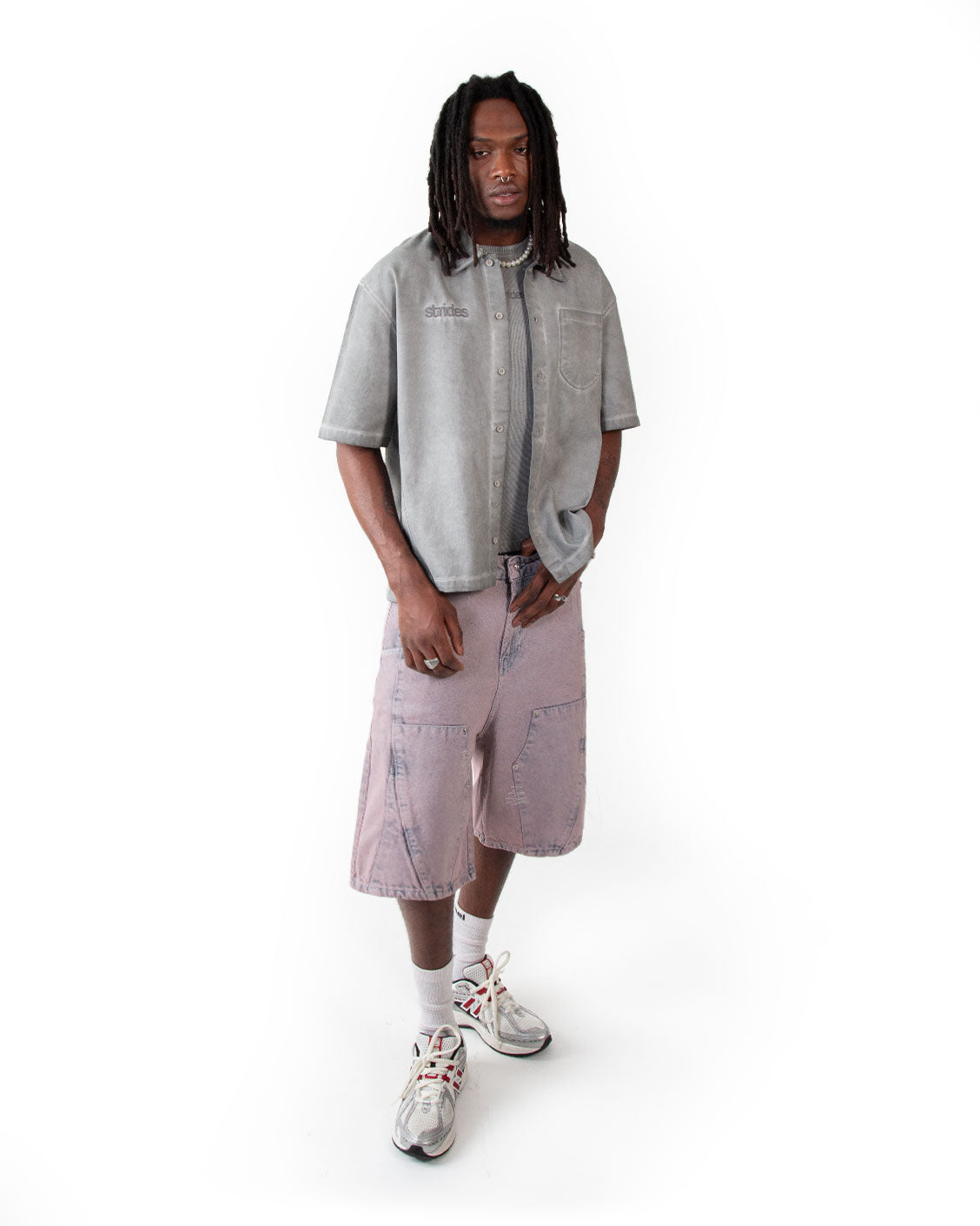 Ranger Shirt Grey Oil Wash-IYAMIUIO