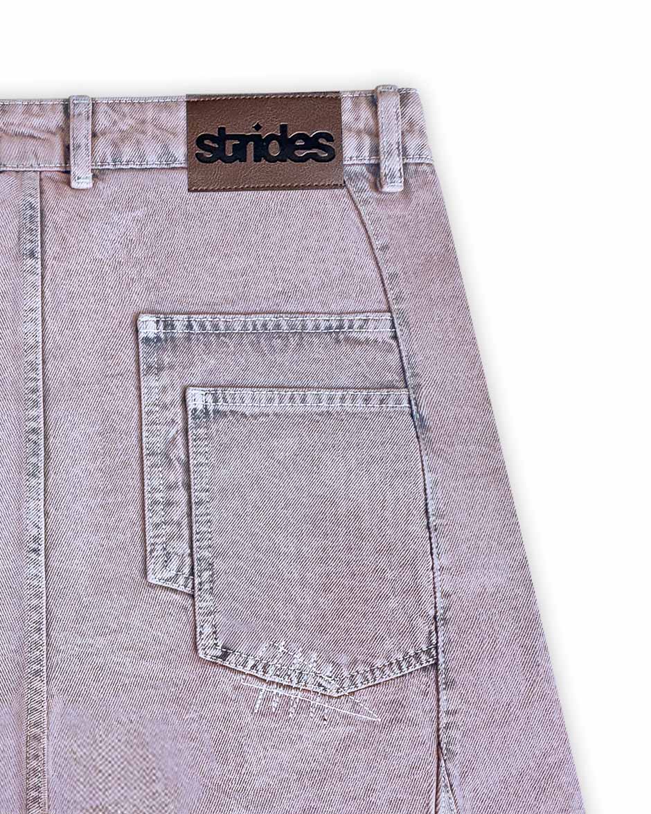 Carpenter Split Jorts Acid Pink-IYAMIUIO