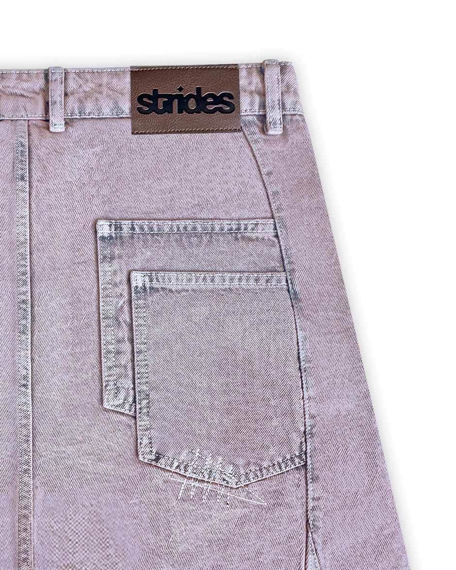 Carpenter Split Jorts Acid Pink-IYAMIUIO