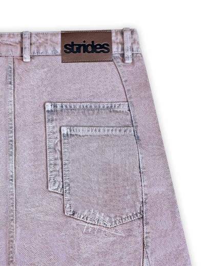 Carpenter Split Jorts Acid Pink-IYAMIUIO