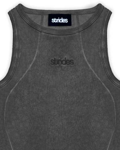 Curve Crop Top Black Oil Wash-IYAMIUIO