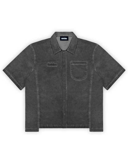 Ranger Shirt Black Oil Wash-IYAMIUIO