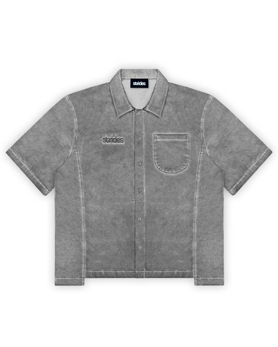 Ranger Shirt Grey Oil Wash-IYAMIUIO