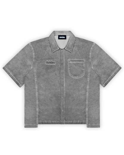 Ranger Shirt Grey Oil Wash-IYAMIUIO