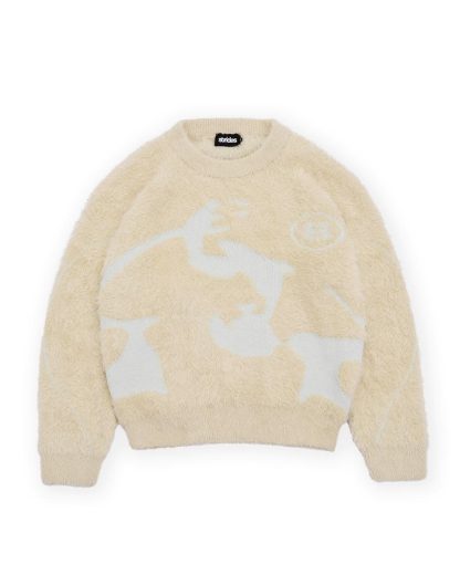 Fusion Mohair Sweater Beige-IYAMIUIO