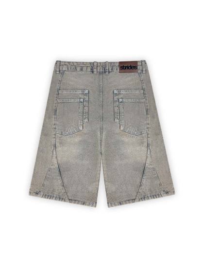 Carpenter Split Jorts Grey Yellow-IYAMIUIO