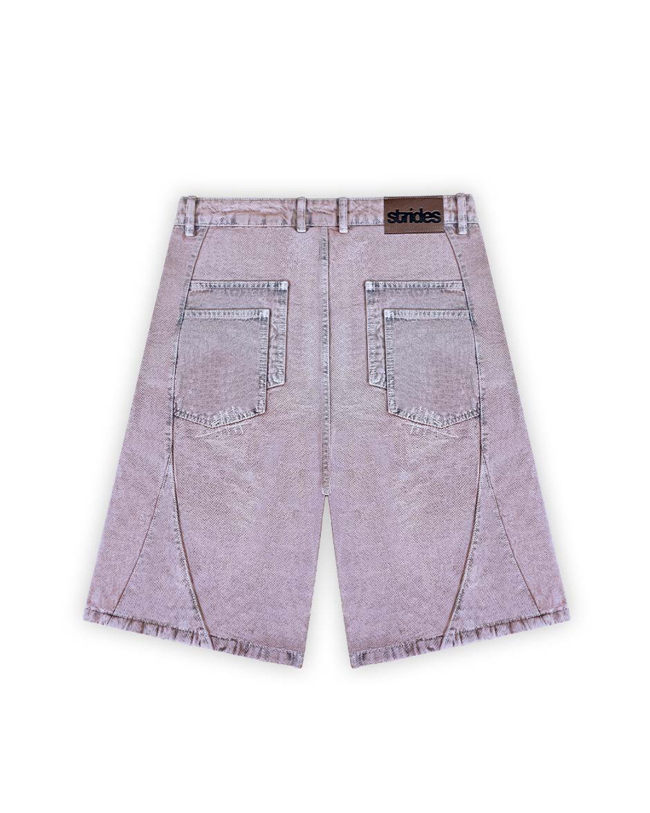Carpenter Split Jorts Acid Pink-IYAMIUIO