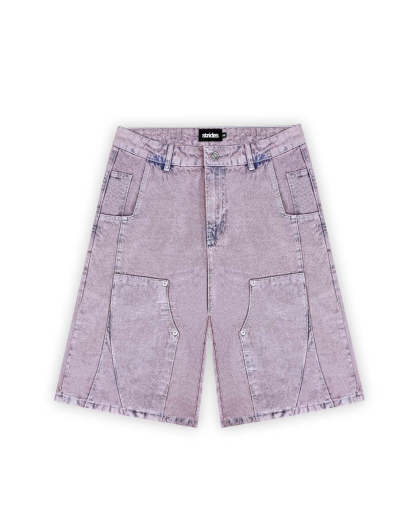 Carpenter Split Jorts Acid Pink-IYAMIUIO