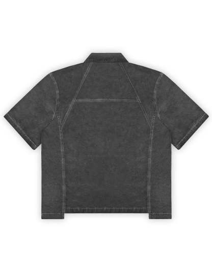 Ranger Shirt Black Oil Wash-IYAMIUIO