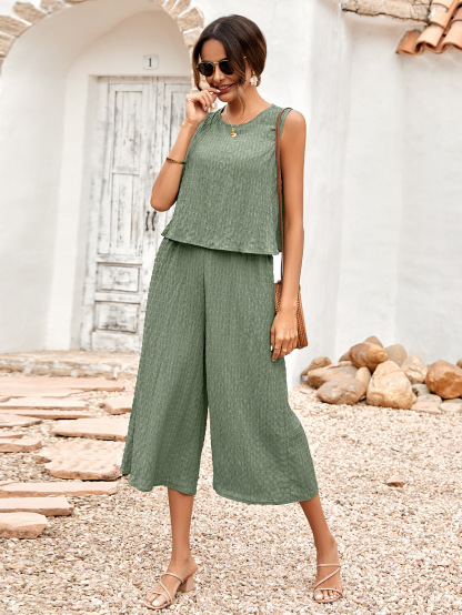 Strapless Solid Color Loose Short Sleeve Set (Buy 2 Free Shipping)
