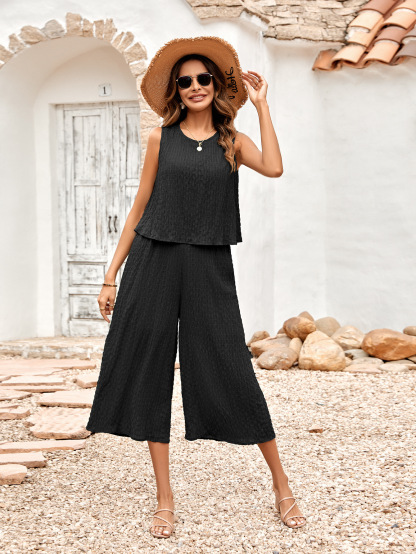 Strapless Solid Color Loose Short Sleeve Set (Buy 2 Free Shipping)