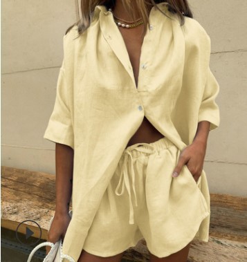 Short Sleeve Resort Shirt Set
