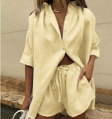 Short Sleeve Resort Shirt Set