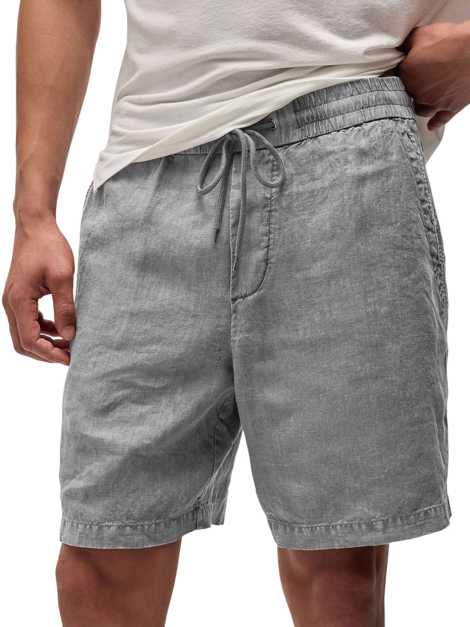 Men's Breathable Vintage Linen Resort Casual Shorts with Side Pockets