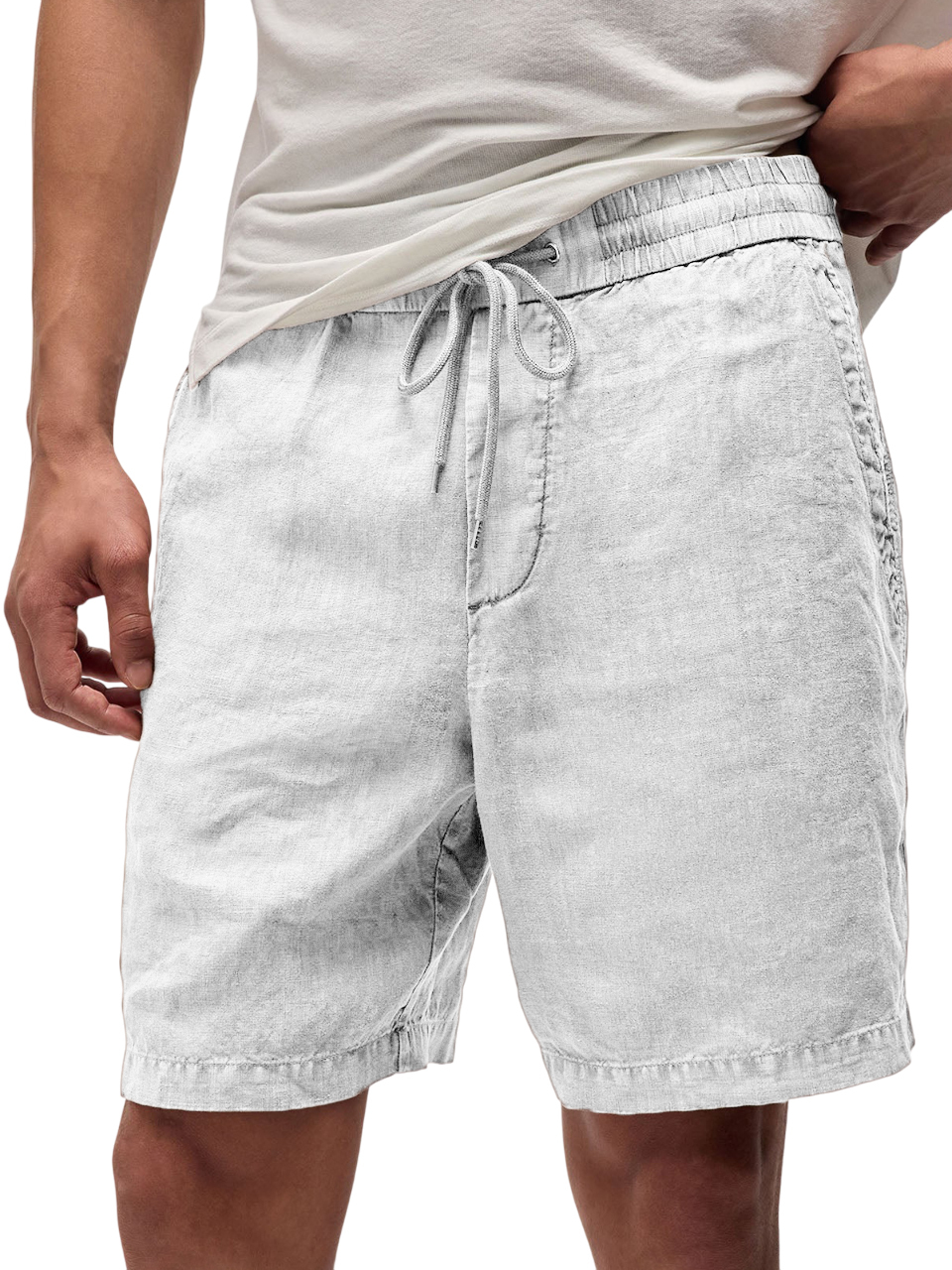 Men's Breathable Vintage Linen Resort Casual Shorts with Side Pockets