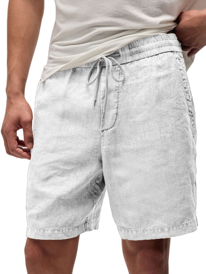 Men's Breathable Vintage Linen Resort Casual Shorts with Side Pockets