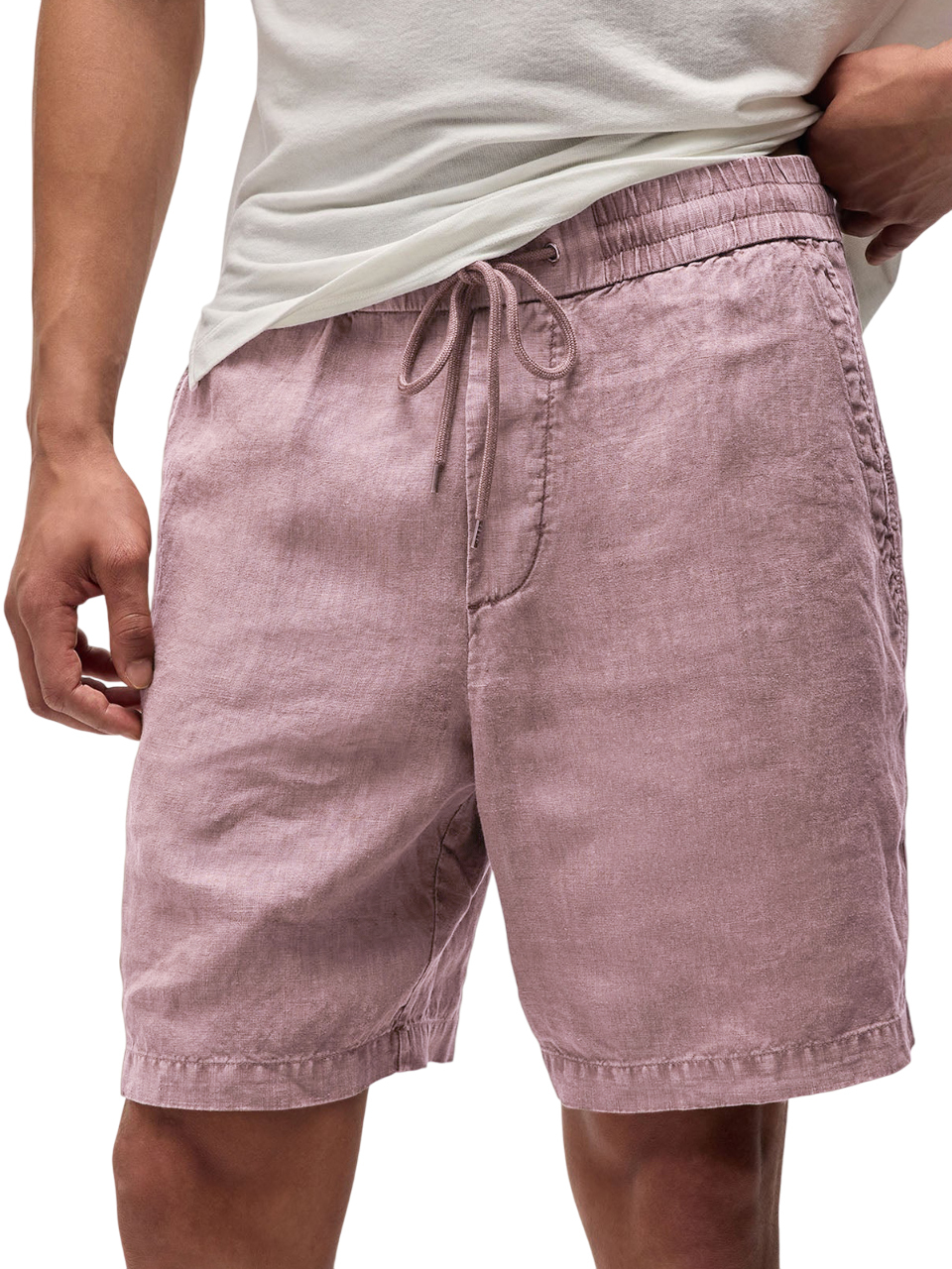 Men's Breathable Vintage Linen Resort Casual Shorts with Side Pockets