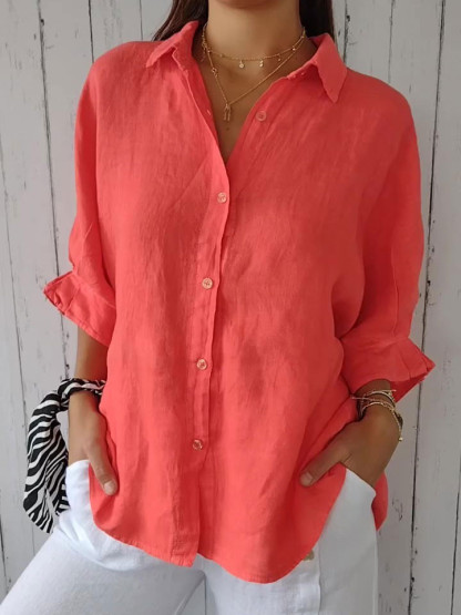 Women's Casual Relaxed Linen Top